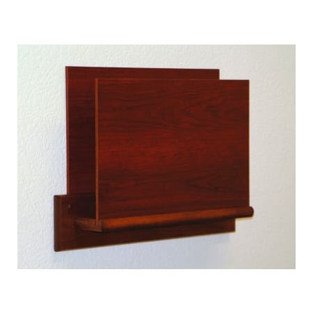 Wooden Mallet HIPAA Compliant Small Oak Open Ended Chart Holder - Mahogany OCHS15-1MH